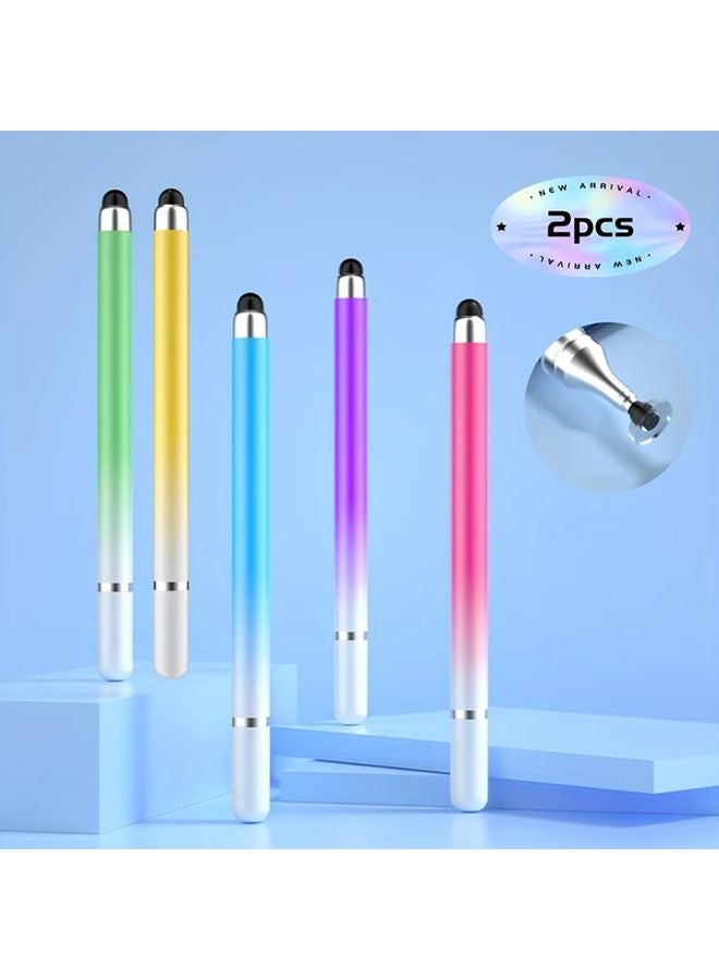 2pcs Purple Gradient Stylus Pens For iPad Air 2 Touch Screen Art Office Use - Image 2
